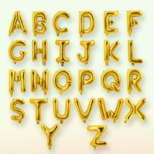 Balloon-Letters (Silver And Golden).